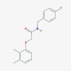 molecular formula C17H18FNO2 B297082 2-(2,3-dimethylphenoxy)-N-(4-fluorobenzyl)acetamide 