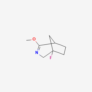 molecular formula C8H12FNO B2970820 5-Fluoro-2-methoxy-3-azabicyclo[3.2.1]oct-2-ene CAS No. 2413877-14-0