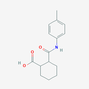 molecular formula C15H19NO3 B2970825 2-[(4-methylphenyl)carbamoyl]cyclohexane-1-carboxylic Acid CAS No. 312757-04-3