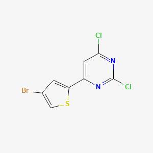 molecular formula C8H3BrCl2N2S B2970842 4-(4-溴噻吩-2-基)-2,6-二氯嘧啶 CAS No. 1467839-29-7