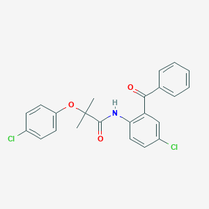 molecular formula C23H19Cl2NO3 B297085 N-(2-benzoyl-4-chlorophenyl)-2-(4-chlorophenoxy)-2-methylpropanamide 