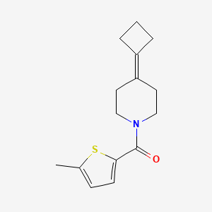 molecular formula C15H19NOS B2970858 (4-Cyclobutylidenepiperidin-1-yl)-(5-methylthiophen-2-yl)methanone CAS No. 2320375-47-9