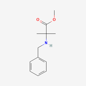 molecular formula C12H17NO2 B2970865 Methyl 2-(benzylamino)-2-methylpropanoate CAS No. 78002-18-3