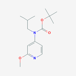 molecular formula C15H24N2O3 B2970876 tert-butyl N-(2-methoxypyridin-4-yl)-N-(2-methylpropyl)carbamate CAS No. 1909319-61-4