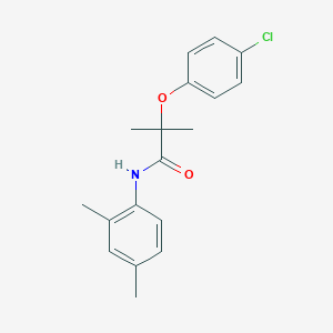 molecular formula C18H20ClNO2 B297088 2-(4-chlorophenoxy)-N-(2,4-dimethylphenyl)-2-methylpropanamide 