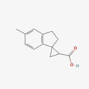 molecular formula C13H14O2 B2970882 6-Methylspiro[1,2-dihydroindene-3,2'-cyclopropane]-1'-carboxylic acid CAS No. 1782330-20-4