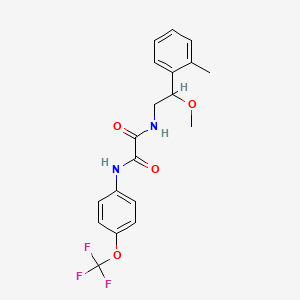 molecular formula C19H19F3N2O4 B2970892 N1-(2-methoxy-2-(o-tolyl)ethyl)-N2-(4-(trifluoromethoxy)phenyl)oxalamide CAS No. 1797878-78-4