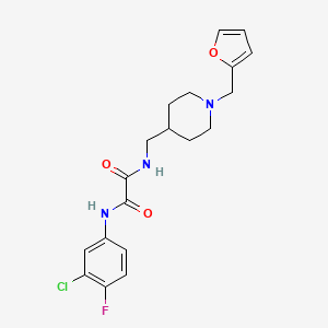 N1-(3-chloro-4-fluorophenyl)-N2-((1-(furan-2-ylmethyl)piperidin-4-yl)methyl)oxalamide