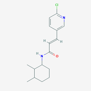 molecular formula C16H21ClN2O B2970909 (E)-3-(6-Chloropyridin-3-yl)-N-(2,3-dimethylcyclohexyl)prop-2-enamide CAS No. 1445770-20-6