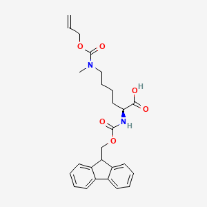 molecular formula C26H30N2O6 B2970925 Fmoc-L-赖氨酸(Aloc,Me)-OH CAS No. 2246708-86-9