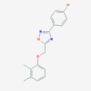 molecular formula C17H15BrN2O2 B297093 3-(4-Bromophenyl)-5-[(2,3-dimethylphenoxy)methyl]-1,2,4-oxadiazole 