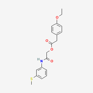 {[3-(Methylsulfanyl)phenyl]carbamoyl}methyl 2-(4-ethoxyphenyl)acetate