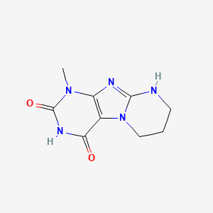 molecular formula C9H11N5O2 B2970956 1-methyl-6,7,8,9-tetrahydropyrimido[2,1-f]purine-2,4(1H,3H)-dione CAS No. 1021030-19-2