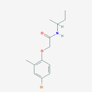molecular formula C13H18BrNO2 B297096 2-(4-bromo-2-methylphenoxy)-N-(butan-2-yl)acetamide 