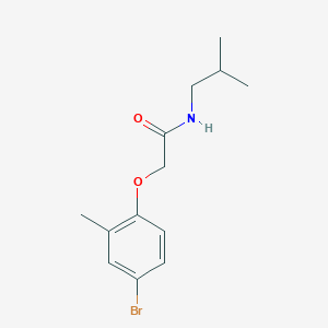 molecular formula C13H18BrNO2 B297097 2-(4-bromo-2-methylphenoxy)-N-isobutylacetamide 