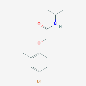molecular formula C12H16BrNO2 B297098 2-(4-bromo-2-methylphenoxy)-N-isopropylacetamide 
