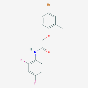 2-(4-bromo-2-methylphenoxy)-N-(2,4-difluorophenyl)acetamide