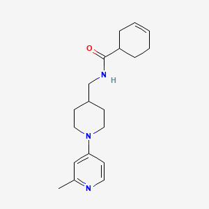 N-((1-(2-methylpyridin-4-yl)piperidin-4-yl)methyl)cyclohex-3-enecarboxamide