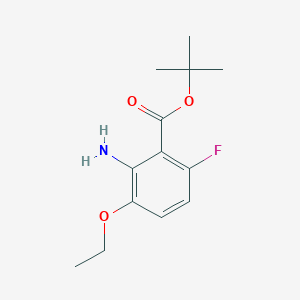 molecular formula C13H18FNO3 B2971020 Tert-butyl 2-amino-3-ethoxy-6-fluorobenzoate CAS No. 2248279-52-7