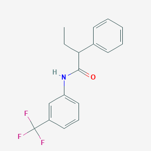 molecular formula C17H16F3NO B297104 2-phenyl-N-[3-(trifluoromethyl)phenyl]butanamide 