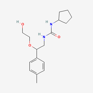 molecular formula C17H26N2O3 B2971051 1-环戊基-3-(2-(2-羟乙氧基)-2-(对甲苯基)乙基)脲 CAS No. 1795191-34-2