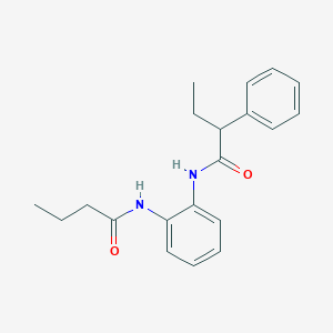 molecular formula C20H24N2O2 B297106 N-[2-(butanoylamino)phenyl]-2-phenylbutanamide 