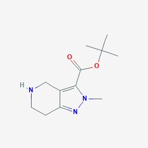 molecular formula C12H19N3O2 B2971061 Tert-butyl 2-methyl-4,5,6,7-tetrahydropyrazolo[4,3-c]pyridine-3-carboxylate CAS No. 2287310-40-9