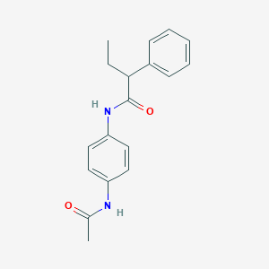 molecular formula C18H20N2O2 B297107 N-(4-acetamidophenyl)-2-phenylbutanamide 