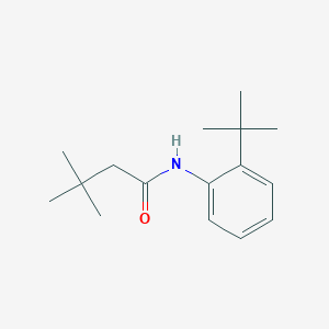 molecular formula C16H25NO B297108 N-(2-tert-butylphenyl)-3,3-dimethylbutanamide 