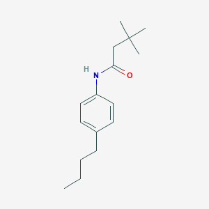 molecular formula C16H25NO B297109 N-(4-butylphenyl)-3,3-dimethylbutanamide 