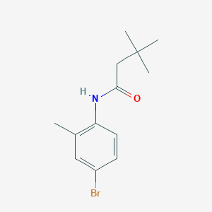 molecular formula C13H18BrNO B297110 N-(4-bromo-2-methylphenyl)-3,3-dimethylbutanamide 