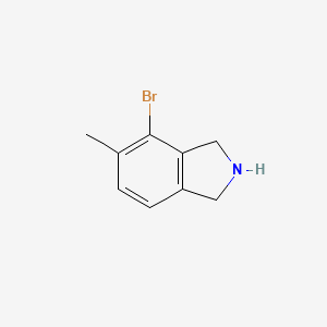 molecular formula C9H10BrN B2971103 4-溴-5-甲基-2,3-二氢-1H-异吲哚 CAS No. 1427361-78-1