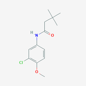 molecular formula C13H18ClNO2 B297111 N-(3-chloro-4-methoxyphenyl)-3,3-dimethylbutanamide 