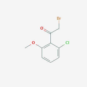 molecular formula C9H8BrClO2 B2971128 2-溴-1-(2-氯-6-甲氧基苯基)乙酮 CAS No. 1427354-83-3