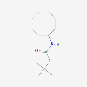 molecular formula C14H27NO B297113 N-cyclooctyl-3,3-dimethylbutanamide 
