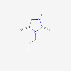 molecular formula C6H10N2OS B2971144 1-propyl-2-sulfanyl-4,5-dihydro-1H-imidazol-5-one CAS No. 65710-56-7