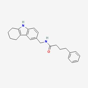 molecular formula C23H26N2O B2971169 4-phenyl-N-((2,3,4,9-tetrahydro-1H-carbazol-6-yl)methyl)butanamide CAS No. 852138-63-7