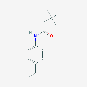 molecular formula C14H21NO B297117 N-(4-ethylphenyl)-3,3-dimethylbutanamide 
