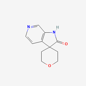 molecular formula C11H12N2O2 B2971173 spiro[1H-pyrrolo[2,3-c]pyridine-3,4'-oxane]-2-one CAS No. 1603067-48-6