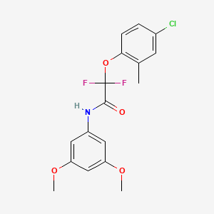 molecular formula C17H16ClF2NO4 B2971178 2-(4-chloro-2-methylphenoxy)-N-(3,5-dimethoxyphenyl)-2,2-difluoroacetamide CAS No. 400087-84-5