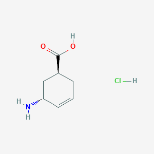 molecular formula C7H12ClNO2 B2971182 (1S,5R)-5-氨基环己-3-烯-1-羧酸盐酸盐 CAS No. 2094353-77-0