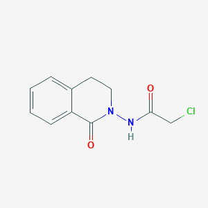 molecular formula C11H11ClN2O2 B2971185 2-Chloro-N-(1-oxo-3,4-dihydroisoquinolin-2-yl)acetamide CAS No. 2411291-16-0
