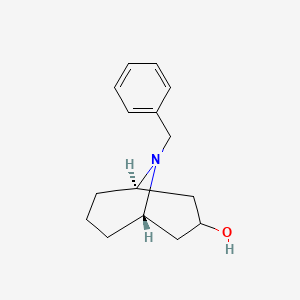 molecular formula C15H21NO B2971190 (1R,3r,5S)-9-Benzyl-9-azabicyclo[3.3.1]nonan-3-ol CAS No. 70243-51-5