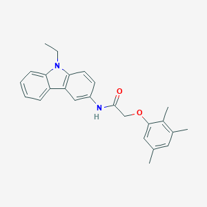 molecular formula C25H26N2O2 B297120 N-(9-ethyl-9H-carbazol-3-yl)-2-(2,3,5-trimethylphenoxy)acetamide 