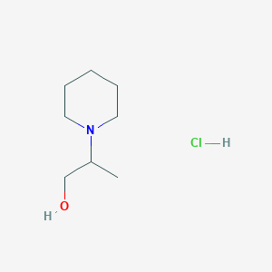 molecular formula C8H18ClNO B2971203 2-(Piperidin-1-yl)propan-1-ol hydrochloride CAS No. 90226-84-9