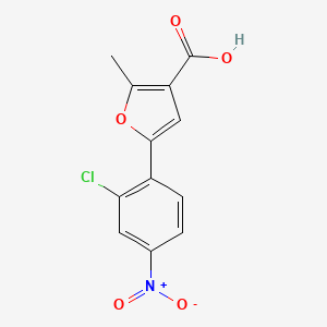 5-(2-Chloro-4-nitrophenyl)-2-methylfuran-3-carboxylic acid