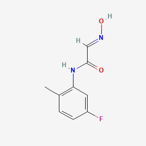 (2E)-N-(5-fluoro-2-methylphenyl)-2-(N-hydroxyimino)acetamide