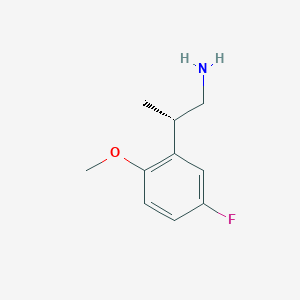 (2S)-2-(5-Fluoro-2-methoxyphenyl)propan-1-amine