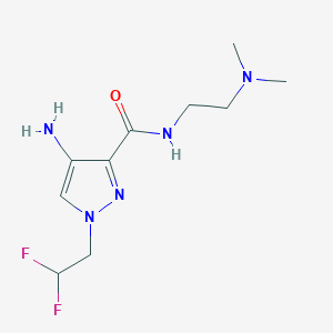 4-Amino-1-(2,2-difluoroethyl)-N-[2-(dimethylamino)ethyl]-1H-pyrazole-3-carboxamide