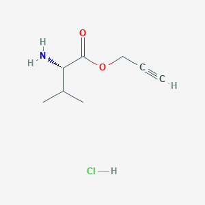 molecular formula C8H14ClNO2 B2971266 Prop-2-ynyl (2S)-2-amino-3-methylbutanoate;hydrochloride CAS No. 2243501-31-5